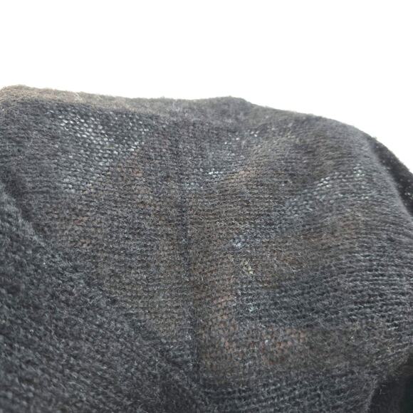 Peruvian Connection Sweater Women's XS Black Baby Alpaca Blend Dark Romantic - Picture 8 of 10